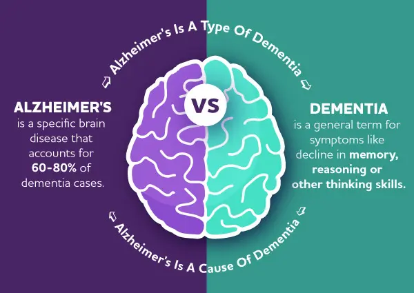 dementia vs alzheimers difference