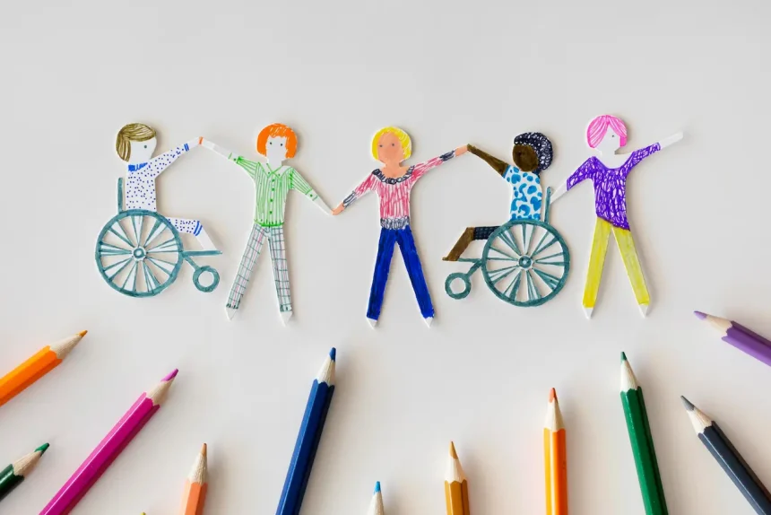 multi-ethnic-disabled-people-community-with-pencils
