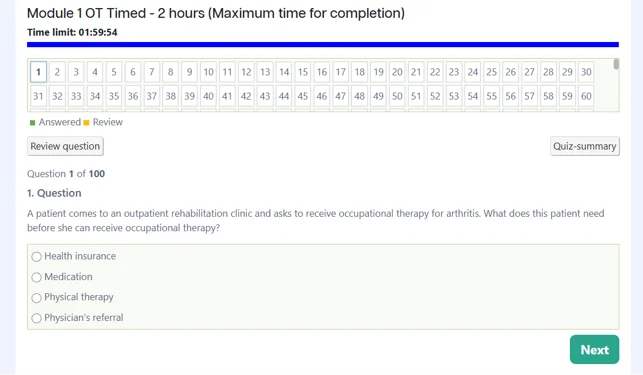 Pass the OT timed module exams